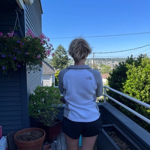 North Face Fleece Zip Up Sweatshirt